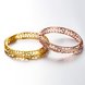 Wholesale Romantic 24K Gold Round CZ Bangle&Cuff TGGPBL042 3 small