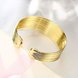 Wholesale Classic 24K Gold Round Bangle&Cuff TGGPBL048 3 small