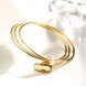 Wholesale Trendy 24K Gold Heart Bangle&Cuff TGGPBL126 1 small