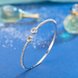 Wholesale Trendy Imitation Rhodium Round Clear CZ Bangle&Cuff TGGPBL139 4 small