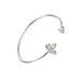 Wholesale Trendy Imitation Rhodium Plant Clear CZ Bangle&Cuff TGGPBL142 1 small