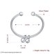 Wholesale Fashion Hand Bells Open Silver Bangle & Cuff TGSPBL152 0 small