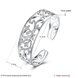 Wholesale Classic Silver Plant CZ Bangle&Cuff TGSPBL025 0 small