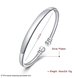 Wholesale Fashion Silver Round Shiny Side Bangle Free Shipping TGSPBL160 0 small