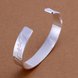 Wholesale Trendy Silver Round Bangle&Cuff TGSPBL020 0 small