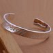 Wholesale Trendy Silver Round Bangle&Cuff TGSPBL020 1 small