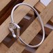 Wholesale Romantic Silver Heart Bangle&Cuff TGSPBL024 2 small