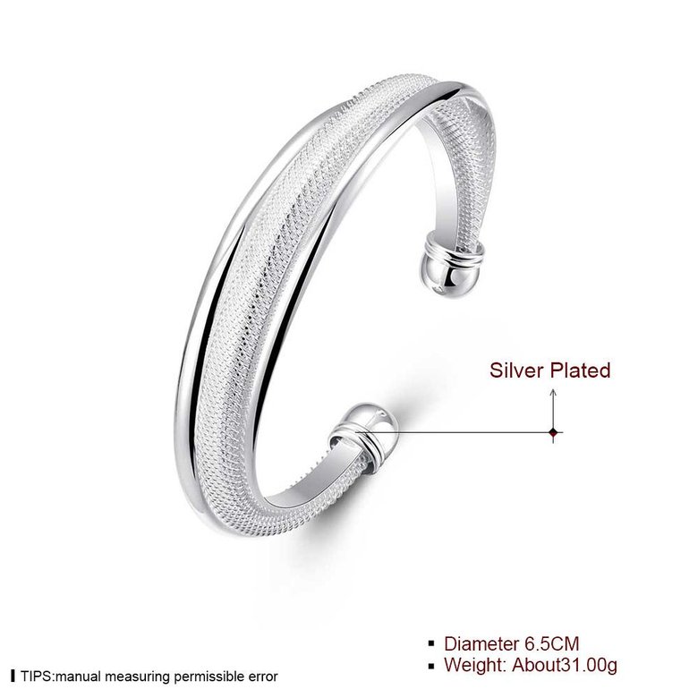 Wholesale Trendy Silver Figure Bangle&Cuff TGSPBL026 0