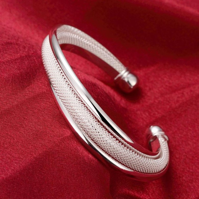 Wholesale Trendy Silver Figure Bangle&Cuff TGSPBL026 2