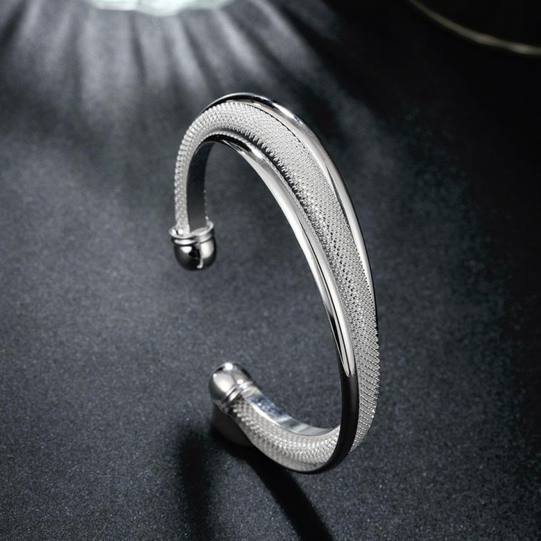 Wholesale Trendy Silver Figure Bangle&Cuff TGSPBL026 3