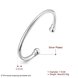 Wholesale Trendy Silver Round Bangle&Cuff TGSPBL039 1 small