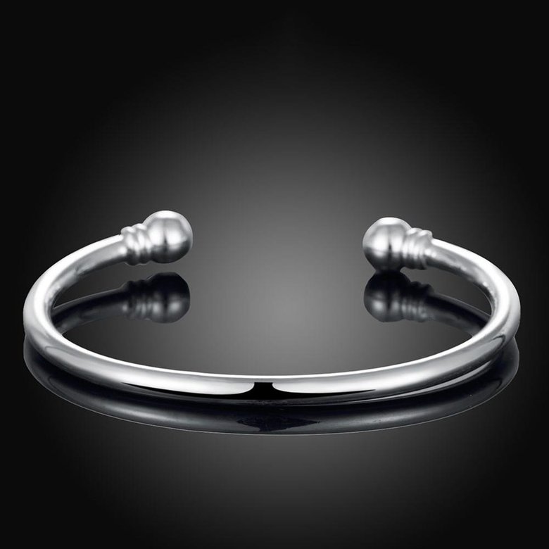 Wholesale Trendy Silver Round Bangle&Cuff TGSPBL039 2