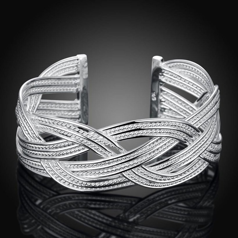 Wholesale Trendy Silver Figure Bangle&Cuff TGSPBL047 2