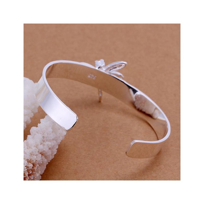 Wholesale Trendy Silver Insect Wood Bangle&Cuff TGSPBL051 2