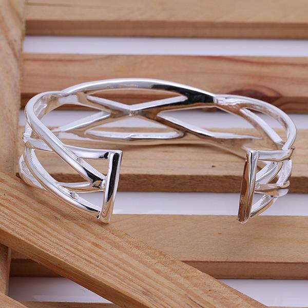 Wholesale Trendy Silver Figure Bangle&Cuff TGSPBL057