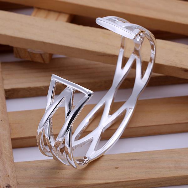 Wholesale Trendy Silver Figure Bangle&Cuff TGSPBL057 1