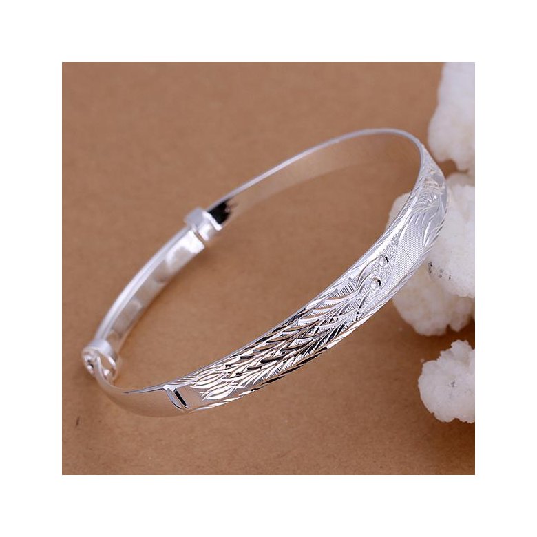 Wholesale Trendy Silver Animal Bangle&Cuff TGSPBL064 0