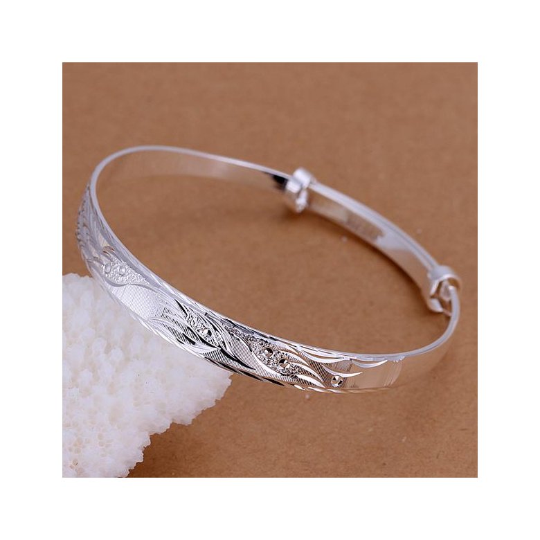 Wholesale Trendy Silver Animal Bangle&Cuff TGSPBL064 1