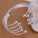 Wholesale Trendy Silver Plant Bangle&Cuff TGSPBL065 1 small