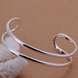 Wholesale Romantic Silver Round Bangle&Cuff TGSPBL066 1 small