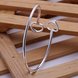 Wholesale Classic Silver Heart Bangle&Cuff TGSPBL068 0 small