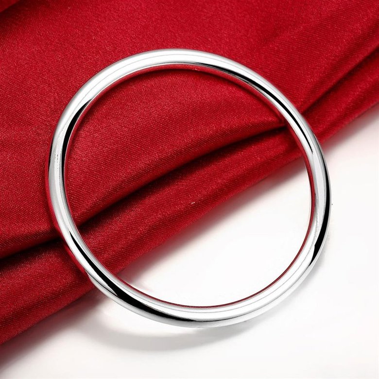 Wholesale Trendy Silver Round Bangle&Cuff TGSPBL071 1