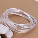 Wholesale Classic Silver Round Bangle&Cuff TGSPBL074 2 small