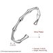 Wholesale Classic Silver Plant Bangle&Cuff TGSPBL078 0 small