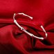 Wholesale Classic Silver Plant Bangle&Cuff TGSPBL078 2 small