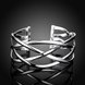 Wholesale Trendy Silver Figure Bangle&Cuff TGSPBL087 4 small