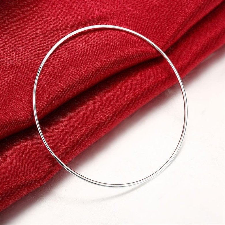 Wholesale Trendy Silver Round Bangle&Cuff TGSPBL089 3