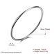 Wholesale Romantic Silver Round Bangle&Cuff TGSPBL090 0 small