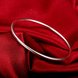 Wholesale Romantic Silver Round Bangle&Cuff TGSPBL090 2 small