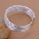 Wholesale Classic Silver Round Bangle&Cuff TGSPBL092 0 small