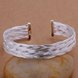 Wholesale Classic Silver Round Bangle&Cuff TGSPBL092 2 small