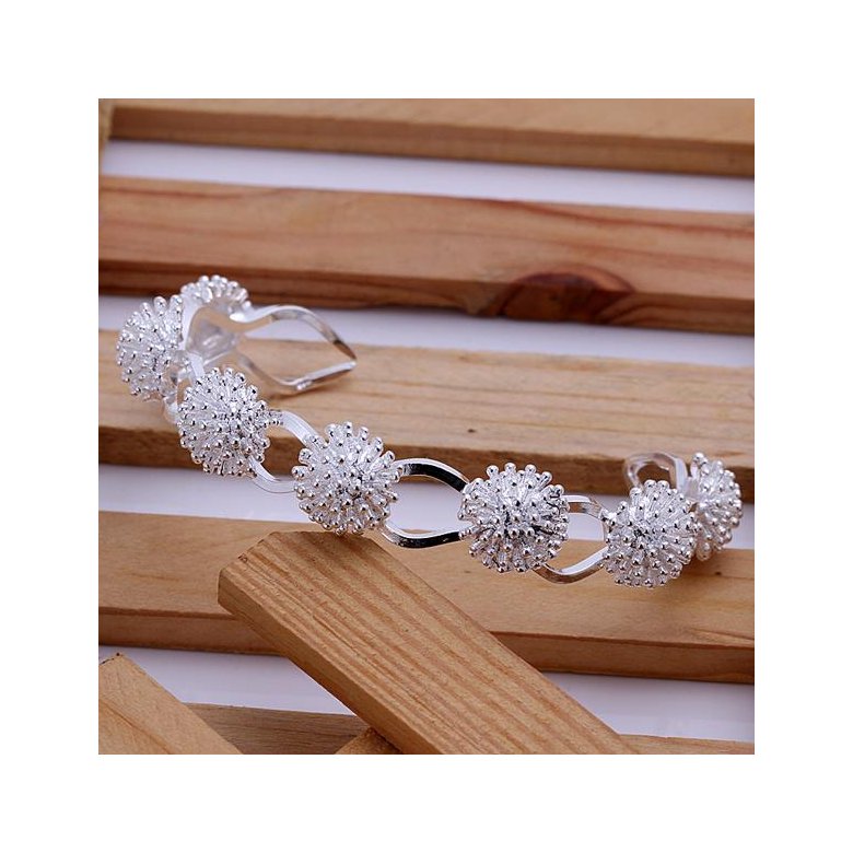 Wholesale Trendy Silver Plant Bangle&Cuff TGSPBL094 1