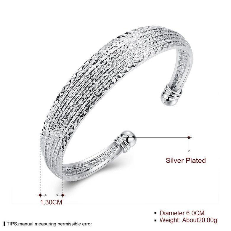 Wholesale Trendy Silver Figure Bangle&Cuff TGSPBL096 2