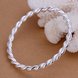 Wholesale Romantic Silver Round Bangle&Cuff TGSPBL097 1 small