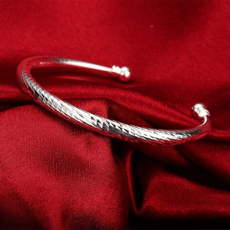 Wholesale Classic Silver Figure Bangle&Cuff TGSPBL102 3