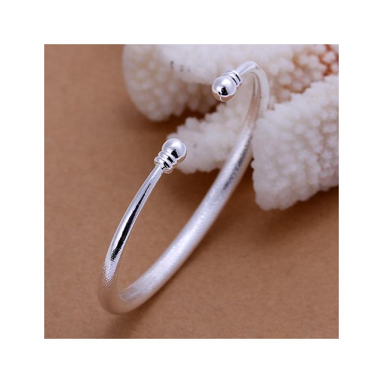 Wholesale Romantic Silver Round Bangle&Cuff TGSPBL103 0