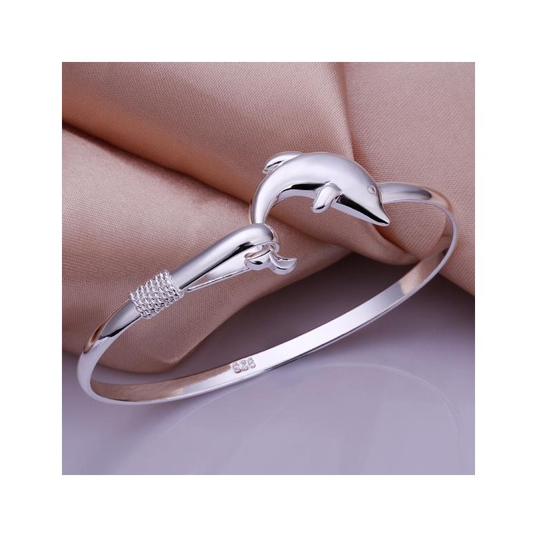 Wholesale Office/career Silver Animal Bangle&Cuff TGSPBL112 0