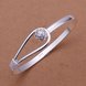 Wholesale Trendy Silver Plant Bangle&Cuff TGSPBL113 0 small