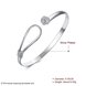 Wholesale Trendy Silver Plant Bangle&Cuff TGSPBL113 1 small