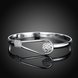 Wholesale Trendy Silver Plant Bangle&Cuff TGSPBL113 2 small