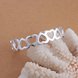 Wholesale Trendy Silver Heart Bangle&Cuff TGSPBL125 0 small