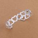 Wholesale Trendy Silver Heart Bangle&Cuff TGSPBL125 1 small