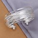 Wholesale Classic Silver Round Bangle&Cuff TGSPBL128 0 small