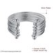 Wholesale Classic Silver Round Bangle&Cuff TGSPBL128 1 small