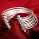 Wholesale Classic Silver Round Bangle&Cuff TGSPBL128 3 small