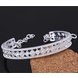 Wholesale Romantic Silver Plant CZ Bangle TGSPBL001 1 small